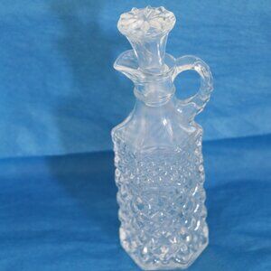 Anchor Hocking Vintage Wexford clear Cruet With Stopper Top